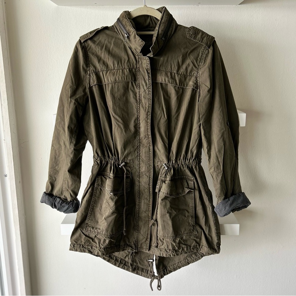 LEVI’S Women’s Lightweight Coat Levi Strauss Army Green Parka Jacket